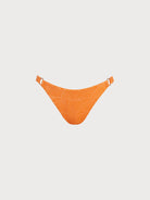 Women Knitted Nylon Bikini Bottoms Orange Sustainable Bikinis - BERLOOK