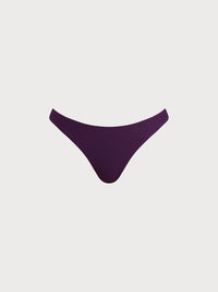 Women Knitted Nylon Bikini Bottoms Purple Sustainable Bikinis - BERLOOK