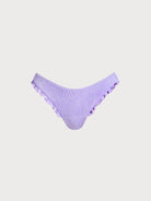 Women Knitted Nylon Bikini Bottoms Purple Sustainable Bikinis - BERLOOK
