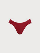Women Knitted Nylon Bikini bottoms Red Sustainable Bikinis - BERLOOK