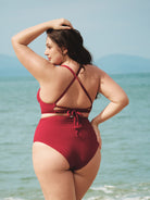 Women Knitted Nylon Bikini Bottoms Sustainable Plus Size Bikinis - BERLOOK