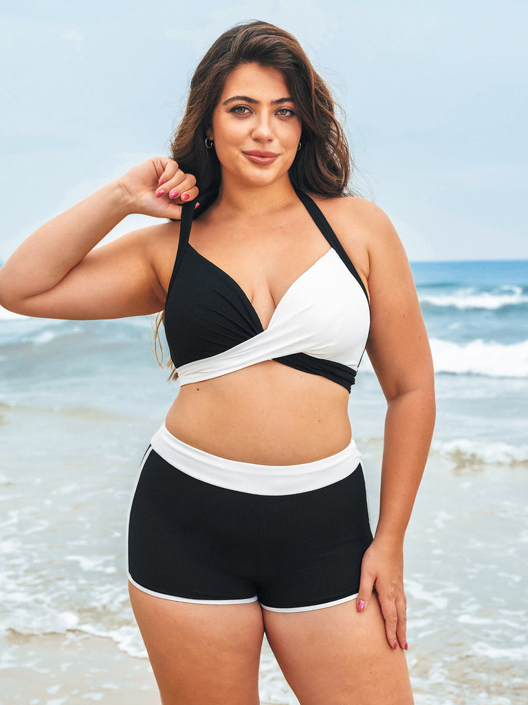 Women Knitted Nylon Bikini Bottoms Sustainable Plus Size Bikinis - BERLOOK