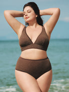 Women Knitted Nylon Bikini Bottoms Sustainable Plus Size Bikinis - BERLOOK