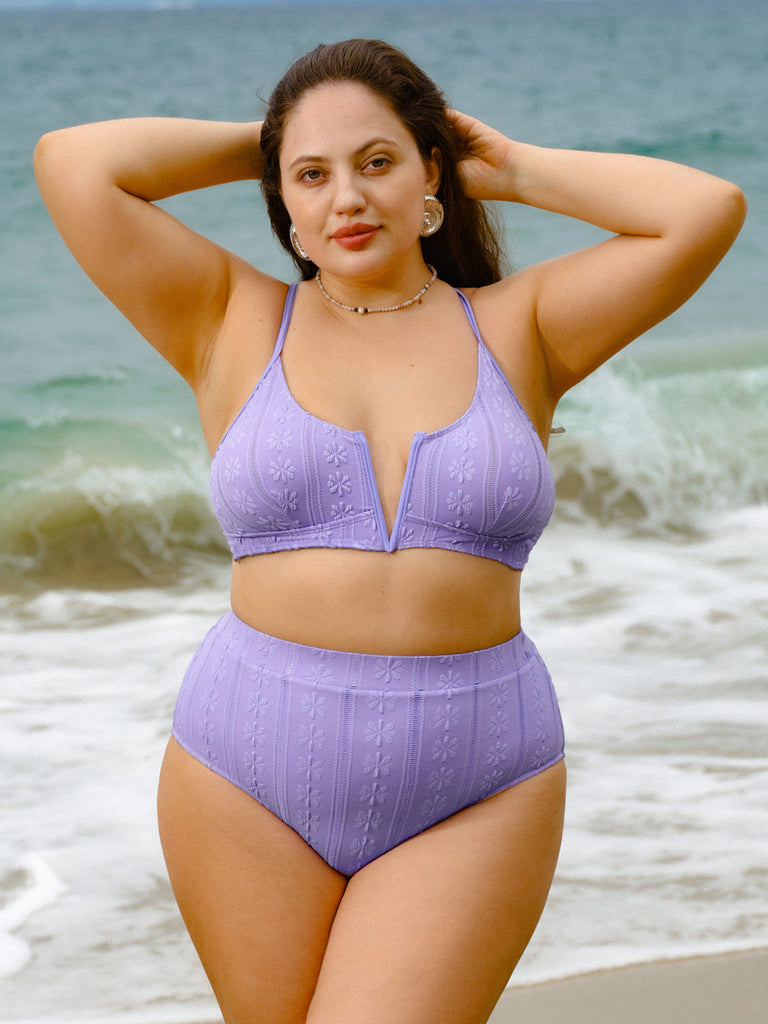 Women Knitted Nylon Bikini Bottoms Sustainable Plus Size Bikinis - BERLOOK