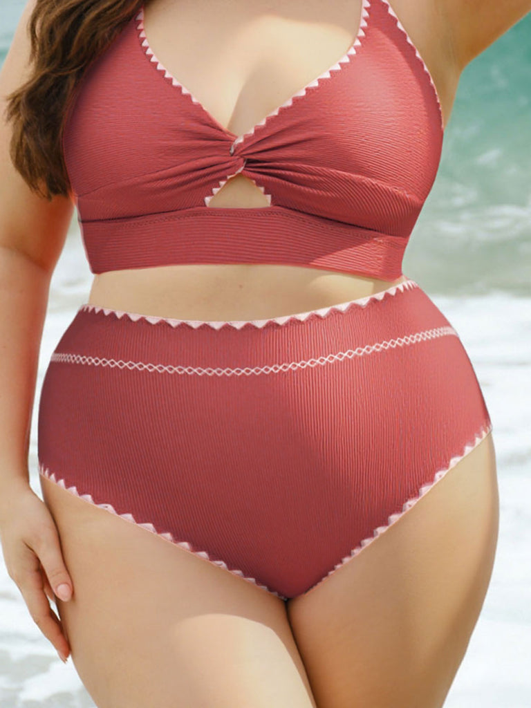 Women Knitted Nylon Bikini Bottoms Sustainable Plus Size Bikinis - BERLOOK