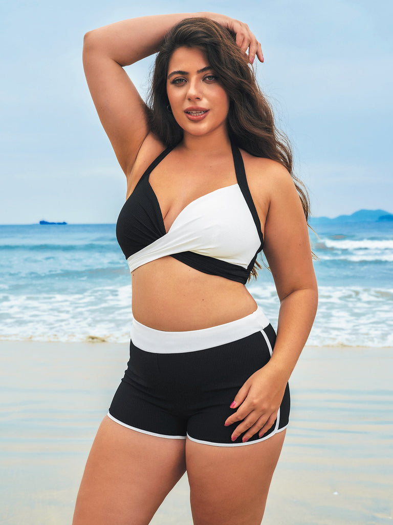 Women Knitted Nylon Bikini Bottoms Sustainable Plus Size Bikinis - BERLOOK