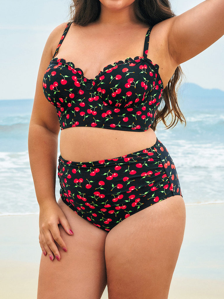 Women Knitted Nylon Bikini Bottoms Sustainable Plus Size Bikinis - BERLOOK