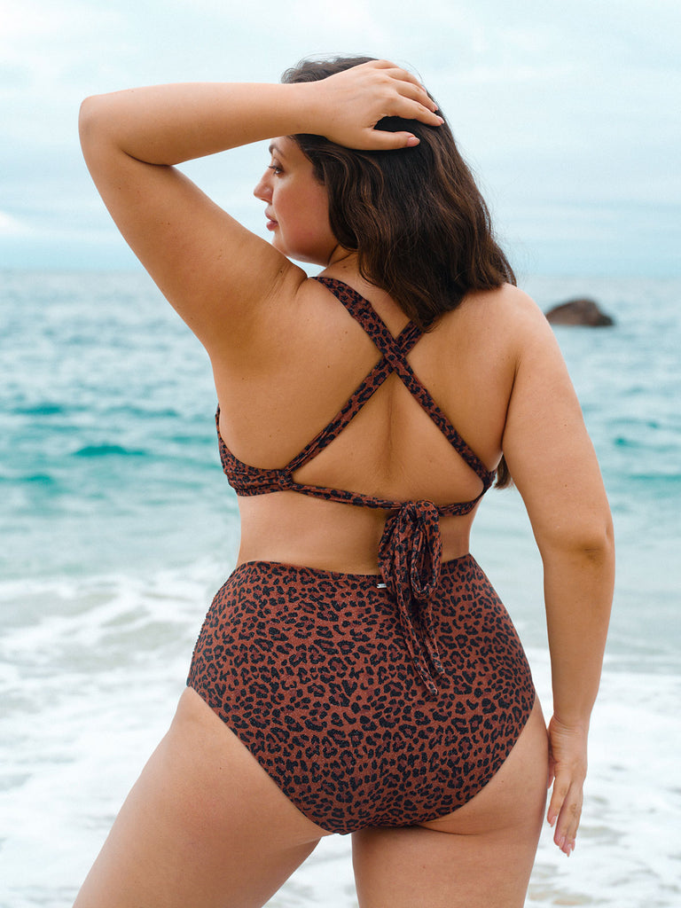 Women Knitted Nylon Bikini Bottoms Sustainable Plus Size Bikinis - BERLOOK