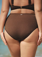 Women Knitted Nylon Bikini Bottoms Sustainable Plus Size Bikinis - BERLOOK