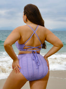 Women Knitted Nylon Bikini Bottoms Sustainable Plus Size Bikinis - BERLOOK