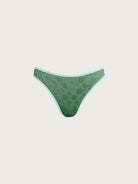 Women Knitted Nylon Bikini bottoms 女式针织尼龙比基 Dark Green Sustainable Bikinis - BERLOOK