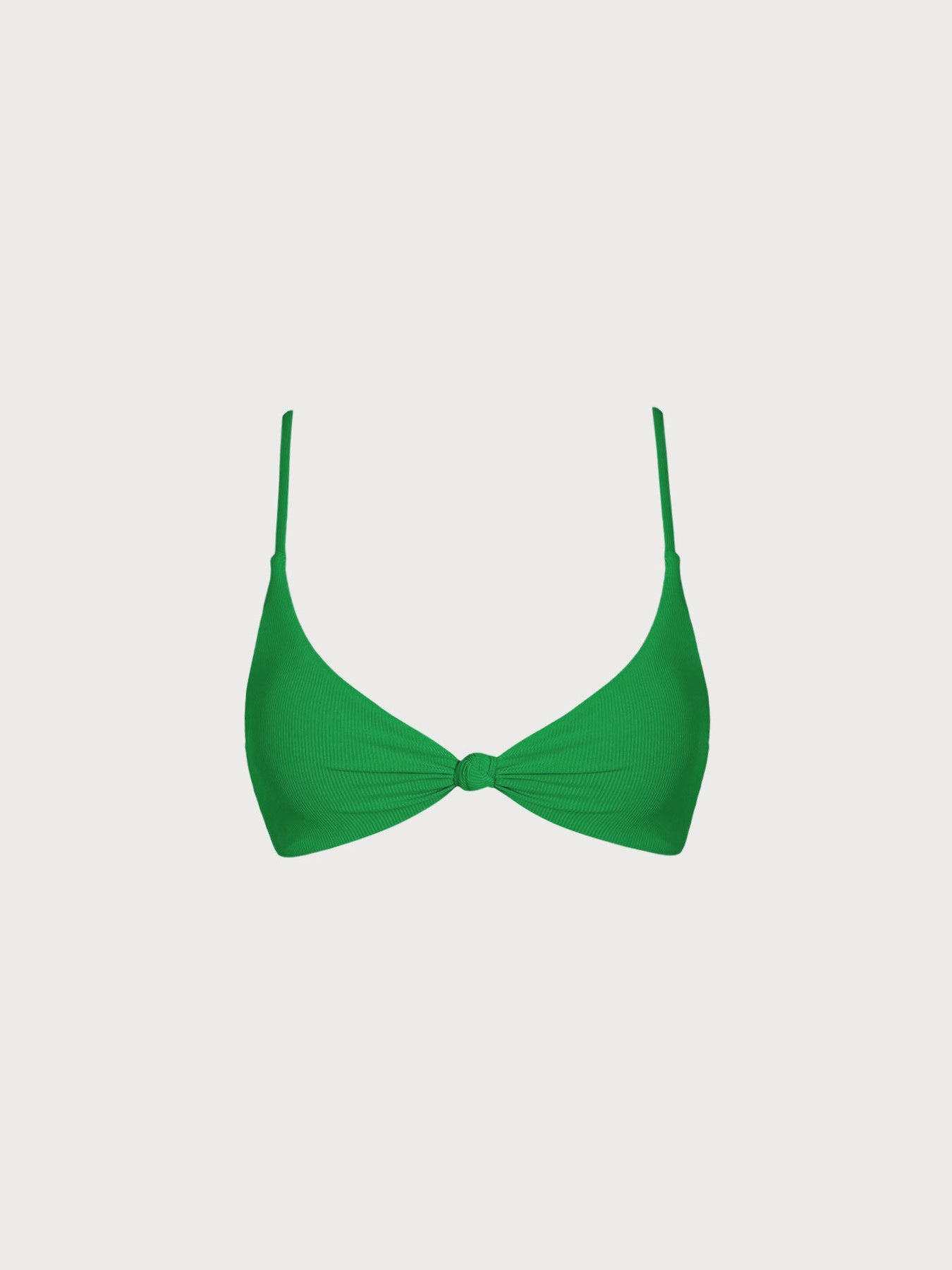 Women Knitted Nylon Bikini Tops Green Sustainable Bikinis - BERLOOK