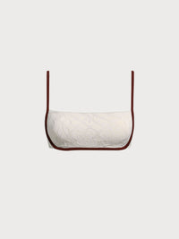Women Knitted Nylon Bikini Tops Off White Sustainable Bikinis - BERLOOK