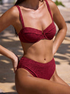 Women Knitted Nylon Bikini Tops Sustainable Bikinis - BERLOOK