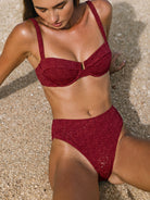 Women Knitted Nylon Bikini Tops Sustainable Bikinis - BERLOOK