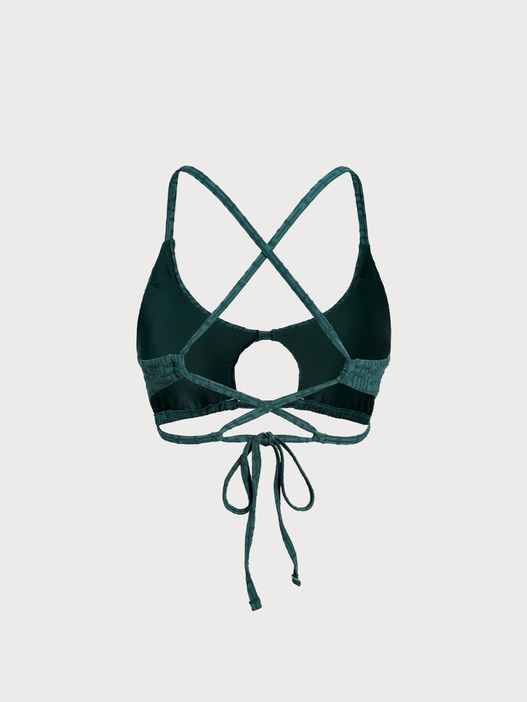 Women Knitted Nylon Bikini Tops Sustainable Bikinis - BERLOOK