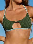 Women Knitted Nylon Bikini Tops Sustainable Bikinis - BERLOOK