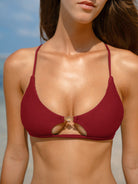 Women Knitted Nylon  Bikini Tops Sustainable Bikinis - BERLOOK