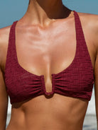 Women Knitted Nylon Bikini Tops Sustainable Bikinis - BERLOOK
