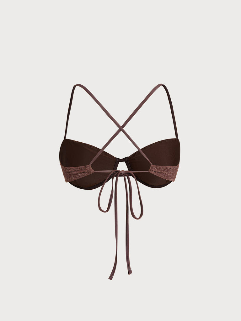 Women Knitted Nylon Bikini Tops Sustainable Bikinis - BERLOOK