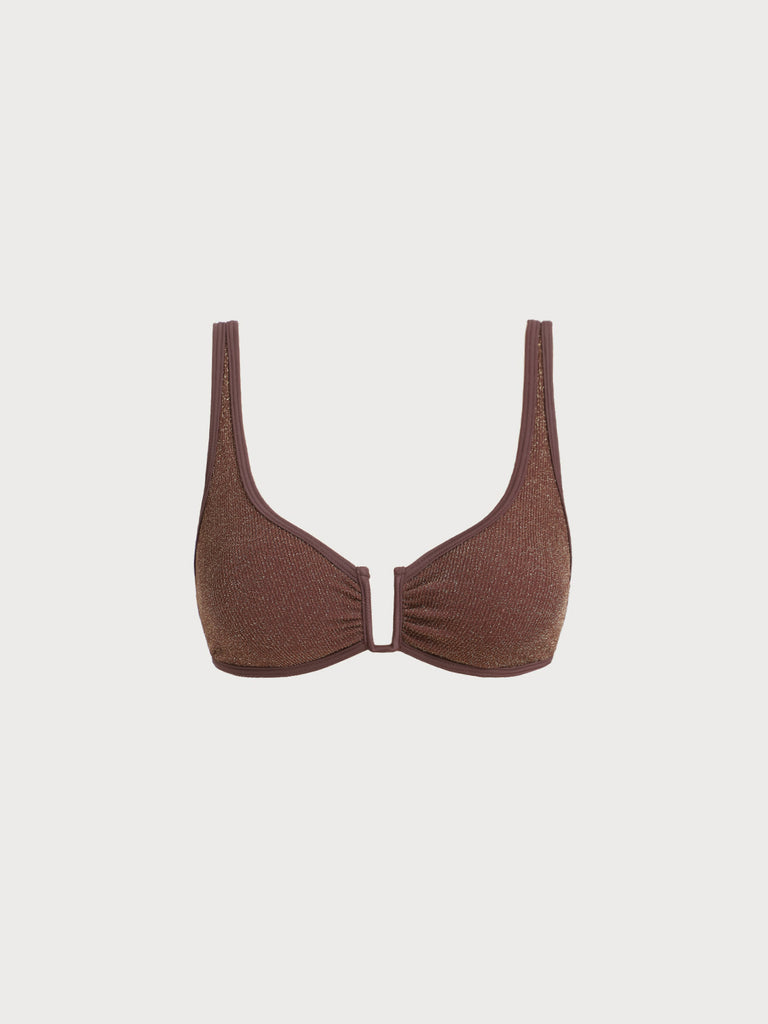 Women Knitted Nylon Bikini Tops Sustainable Bikinis - BERLOOK