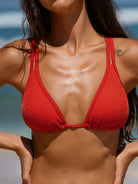 Women Knitted Nylon Bikini Tops Sustainable Bikinis - BERLOOK