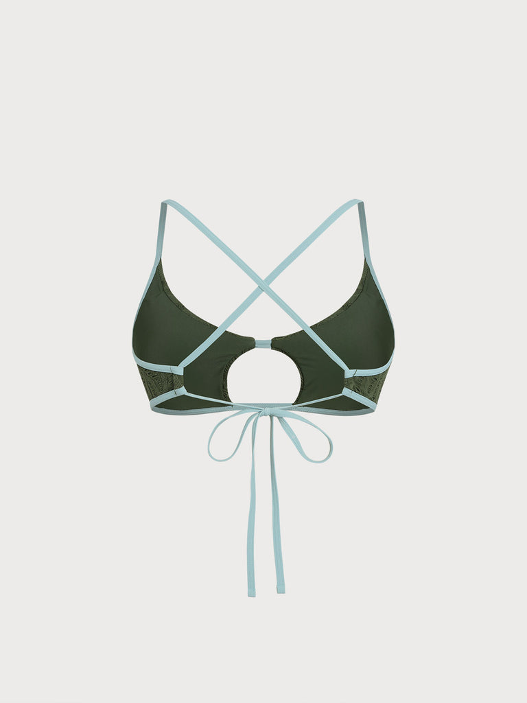 Women Knitted Nylon Bikini Tops Sustainable Bikinis - BERLOOK