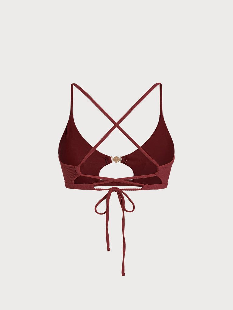 Women Knitted Nylon  Bikini Tops Sustainable Bikinis - BERLOOK