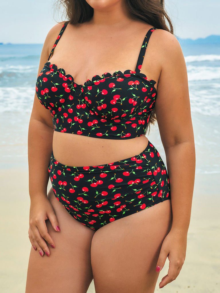 Women Knitted Nylon Bikini Tops Sustainable Plus Size Bikinis - BERLOOK