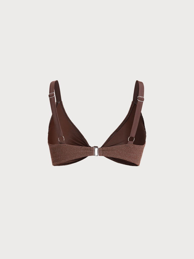 Women Knitted Nylon Bikini Tops Sustainable Plus Size Bikinis - BERLOOK