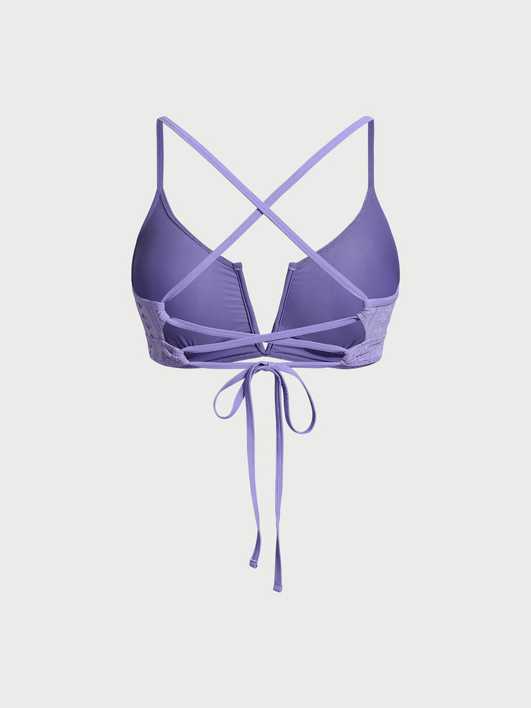 Women Knitted Nylon Bikini Tops Sustainable Plus Size Bikinis - BERLOOK