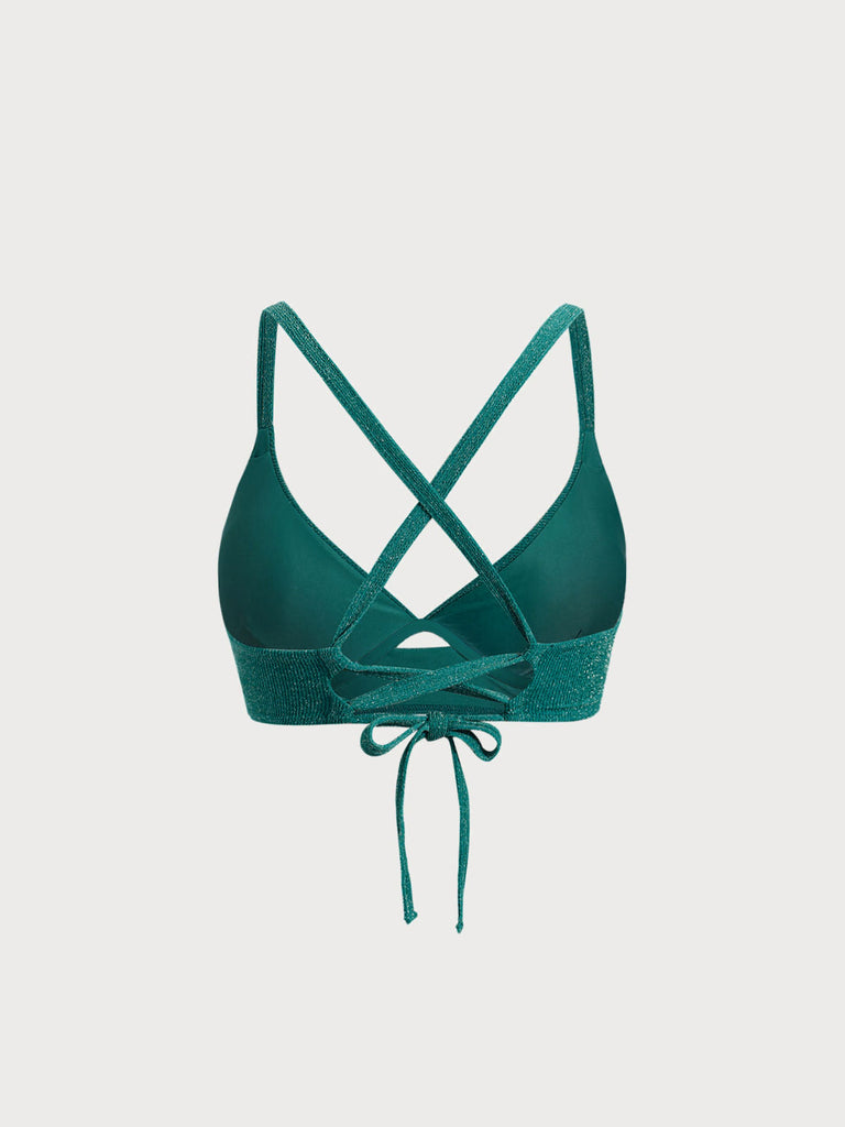 Women Knitted Nylon Bikini Tops Sustainable Plus Size Bikinis - BERLOOK