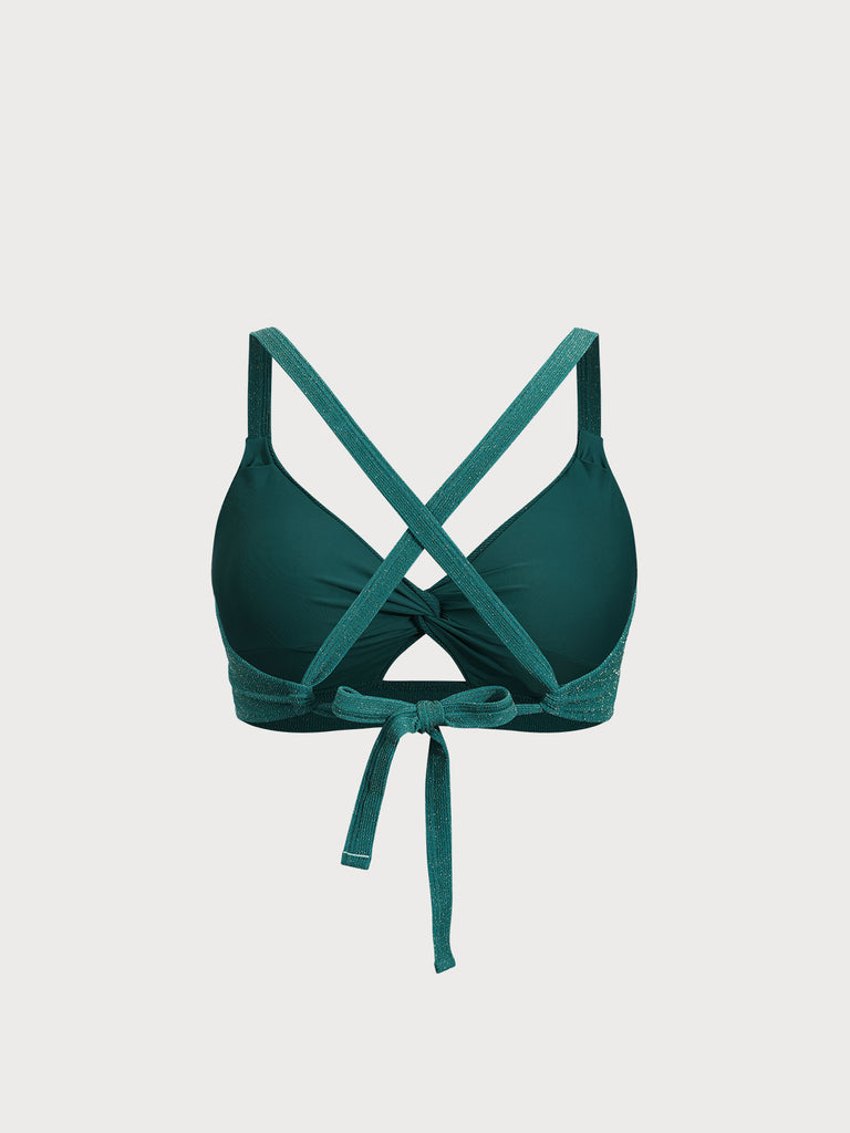 Women Knitted Nylon Bikini Tops Sustainable Plus Size Bikinis - BERLOOK