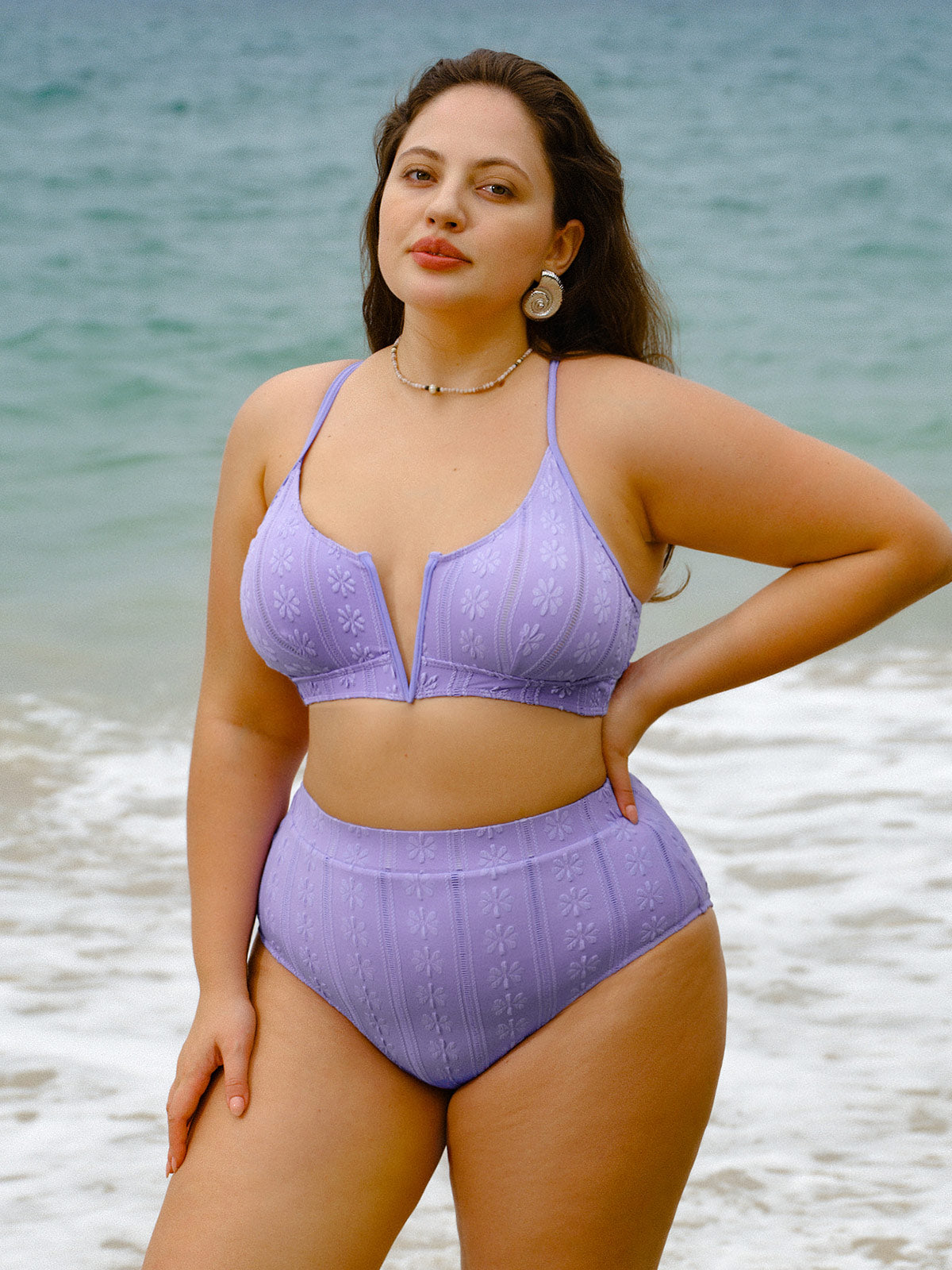Women Knitted Nylon Bikini Tops Sustainable Plus Size Bikinis - BERLOOK