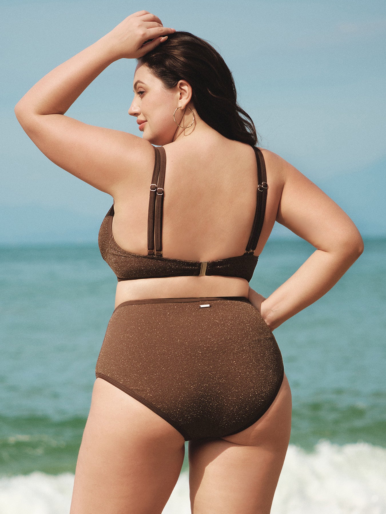 Women Knitted Nylon Bikini Tops Sustainable Plus Size Bikinis - BERLOOK
