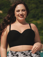 Women Knitted Nylon Bikini Tops Sustainable Plus Size Bikinis - BERLOOK