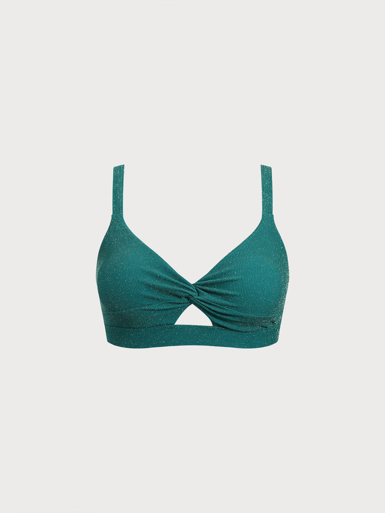 Women Knitted Nylon Bikini Tops Sustainable Plus Size Bikinis - BERLOOK