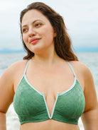 Women Knitted Nylon Bikini Tops Sustainable Plus Size Bikinis - BERLOOK