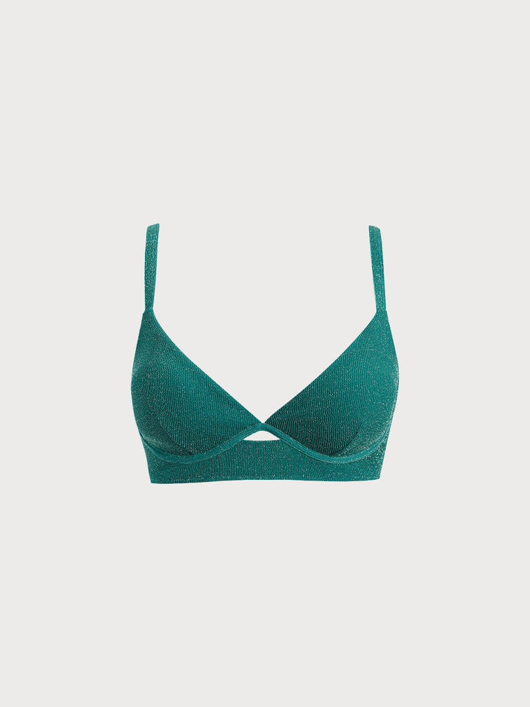 Women Knitted Nylon Bikini Tops Sustainable Plus Size Bikinis - BERLOOK