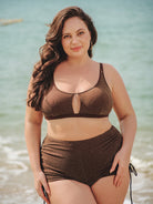 Women Knitted Nylon Bikini Tops Sustainable Plus Size Bikinis - BERLOOK