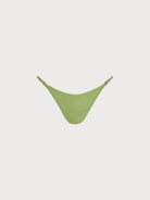Women Knitted Nylon Bikinis  Bottoms Light Green Sustainable Bikinis - BERLOOK