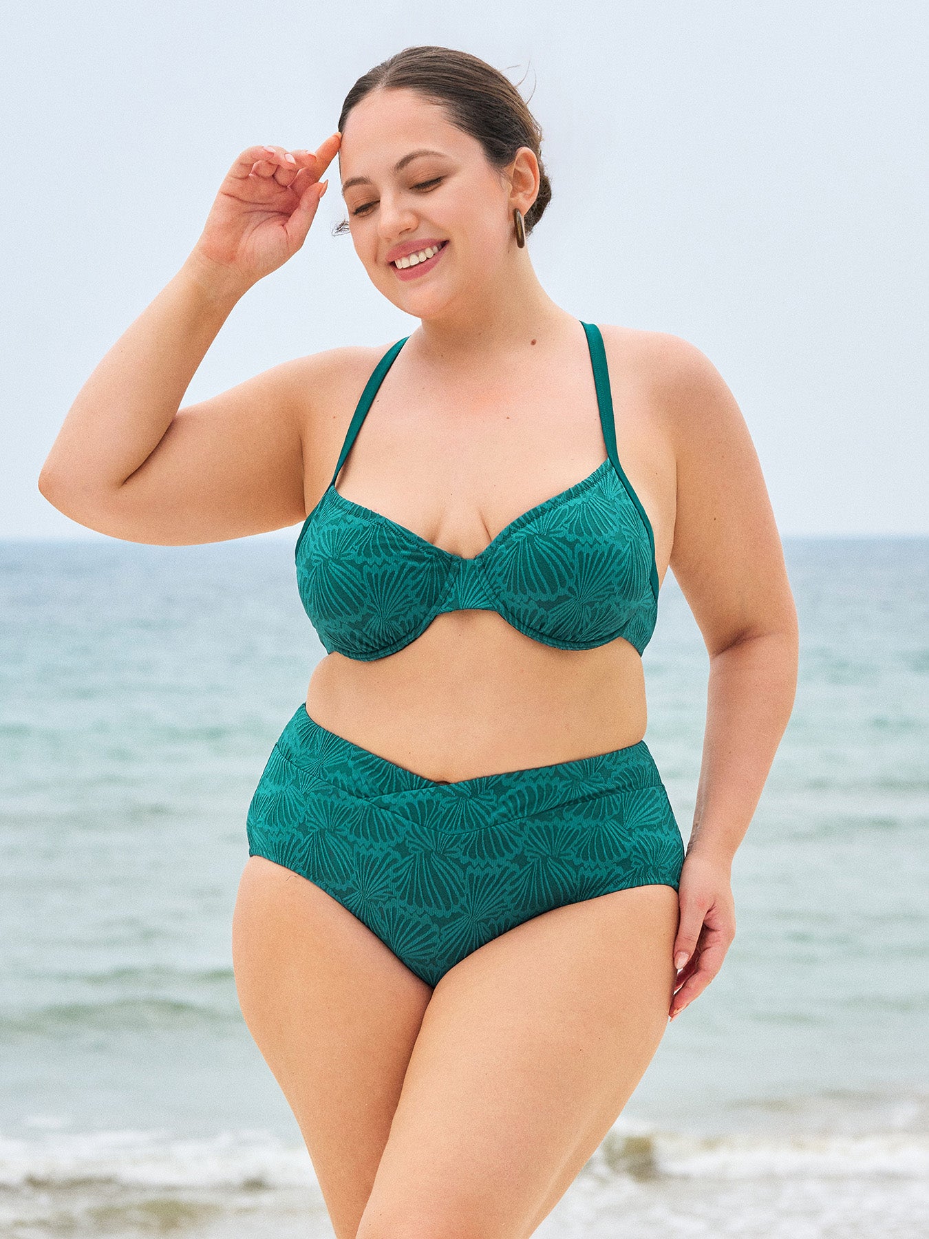 Women Knitted Nylon Bikinis  Bottoms Sustainable Plus Size Bikinis - BERLOOK