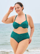 Women Knitted Nylon Bikinis  Bottoms Sustainable Plus Size Bikinis - BERLOOK