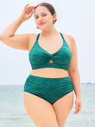 Women Knitted Nylon Bikinis  Bottoms Sustainable Plus Size Bikinis - BERLOOK