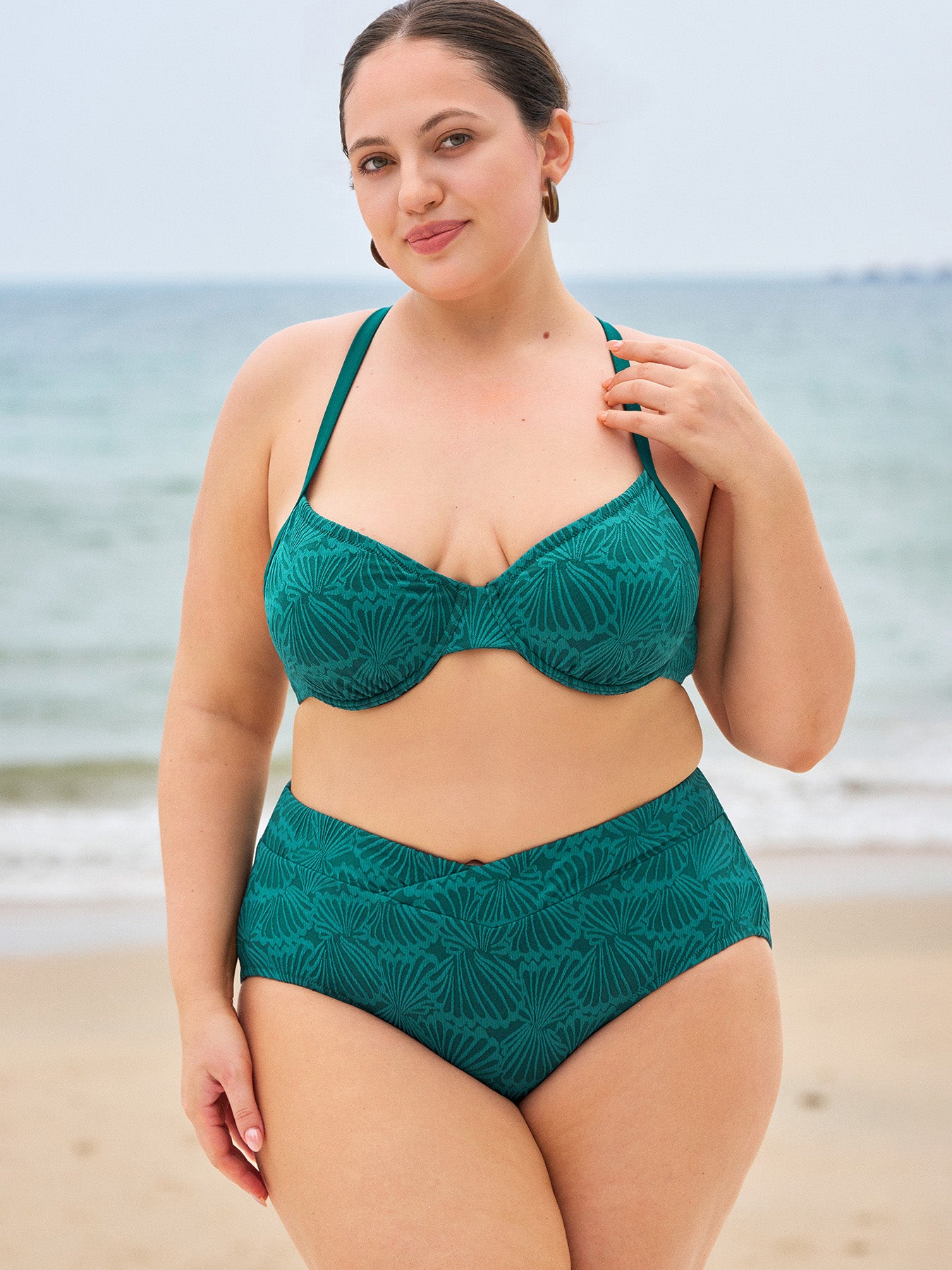 Women Knitted Nylon Bikinis  Bottoms Sustainable Plus Size Bikinis - BERLOOK