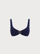 Women Knitted Nylon Bikinis Navy Sustainable Bikinis - BERLOOK