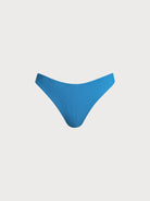 Women Knitted Nylon blended Bikini Bottoms Blue Sustainable Bikinis - BERLOOK