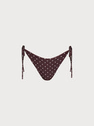 Women Knitted Nylon blended Bikini Bottoms Brown Sustainable Bikinis - BERLOOK