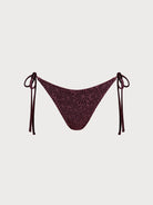 Women Knitted Nylon blended Bikini Bottoms Dark Coffee Sustainable Bikinis - BERLOOK