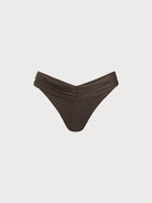 Women Knitted Nylon blended Bikini Bottoms Dark Coffee Sustainable Bikinis - BERLOOK